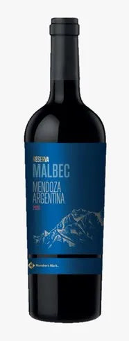 Vinho Tinto Argentino Reserva Malbec Member's Mark Garrafa 750ml